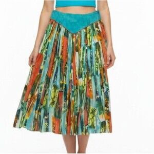 80s Vintage Bonnie Boynton Bohemian Maxi Skirt S M Gypsy Hippie Festival Boho
